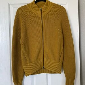 Athleta Women’s Yellow Zip-Up Sweater
